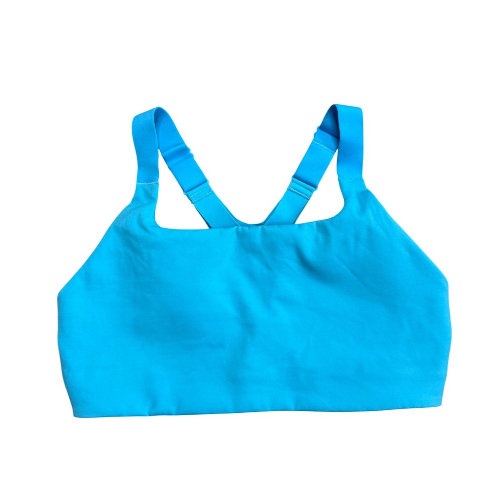 Lululemon AirSupport Bra Women 4 Cyan Blue Excellent High Support C/D LW2DQ8S